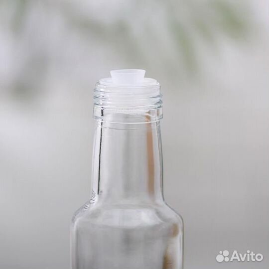 Бутыль стеклянная для соусов и масла с металлическ