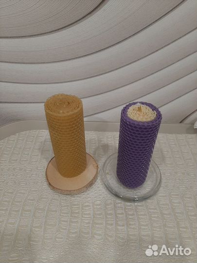 Свечи из вощины ручной работы