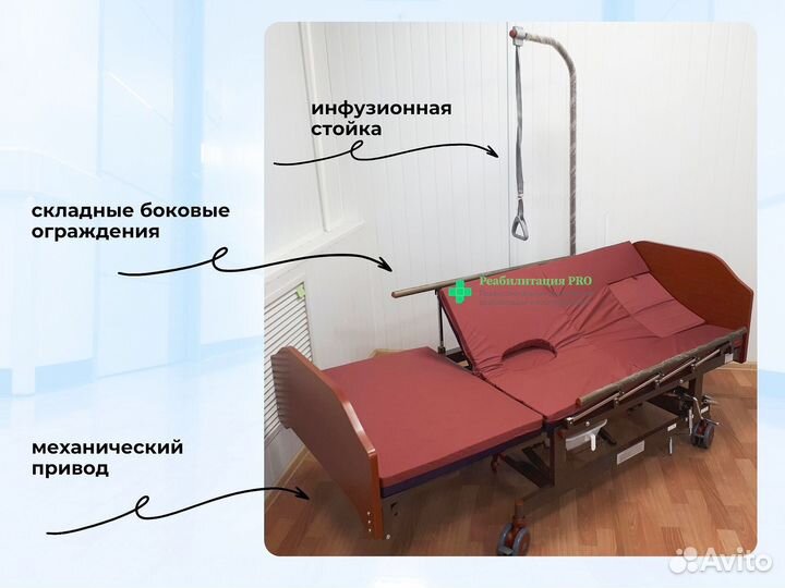 Кровать функциональная для ухода за больными