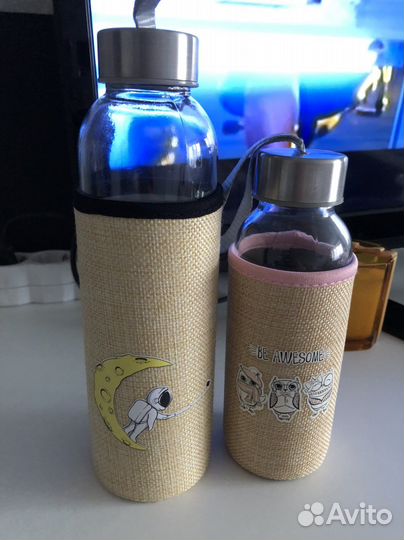 Бутылка для воды стекло