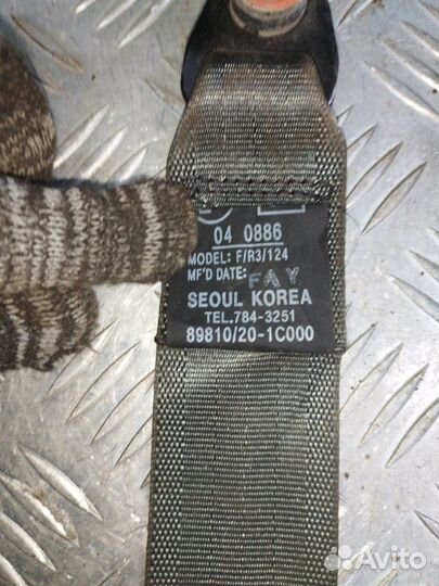 Ремень безопасности передний левый Hyundai Getz