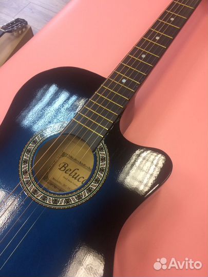 Гитара акустическая 7/8 в упаковке новая 6 струн