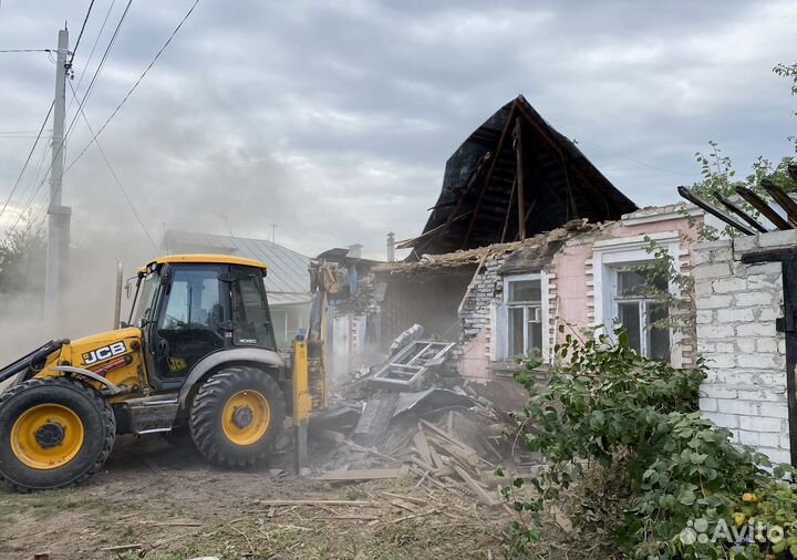 Расчистка участка Демонтаж Слом Снос дома