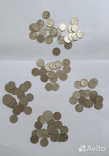 Монeты сссp 1961-1991 гг. 271 шт - 10 копеек, 15