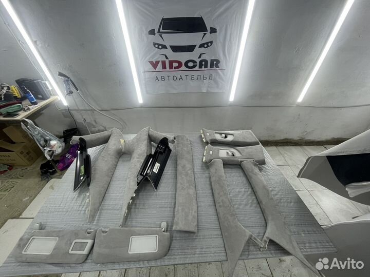 Перетяжка потолка, руля и салона