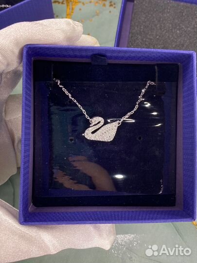 Swarovski кулон подвеска лебедь swan оригинал