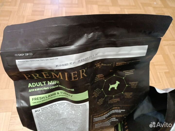 Корм для собак premier adult mini 3кг