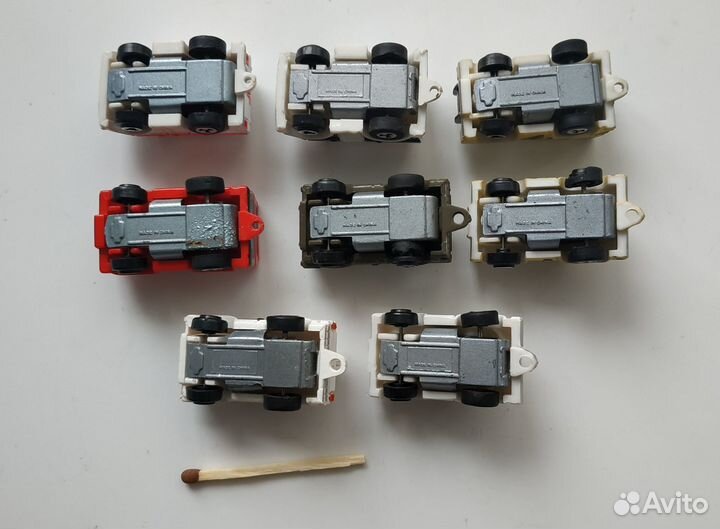 Редкий набор мини машинок из 90х