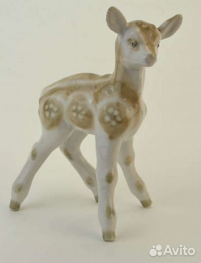 Фарфоровая статуэтка Олененок/дулева