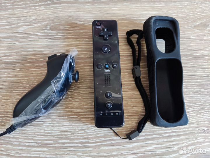 Wii Controller+Wii Nunchuk+чехол
