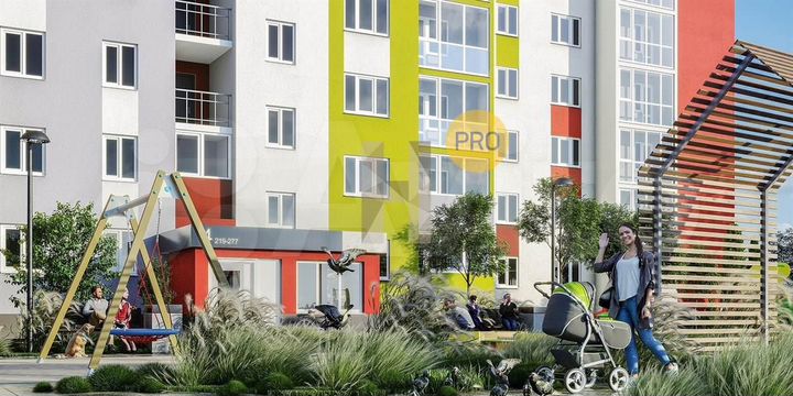 1-к. квартира, 44 м², 2/10 эт.