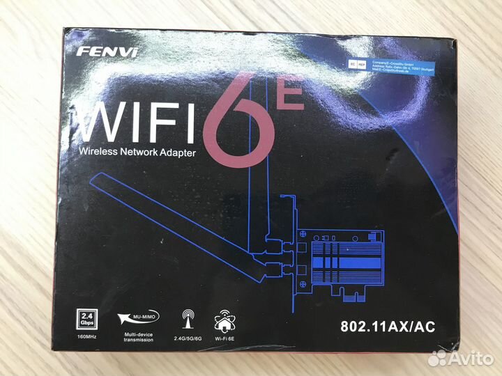 Pci-e wifi 6 адаптер