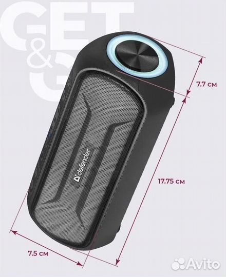 Портативная колонка defender Enjoy S1000 20Вт