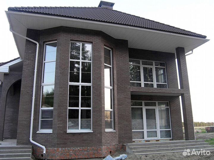 Пластиковые французские окна rehau