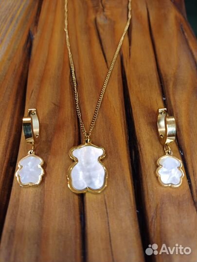 Цепочка tous с серёжками