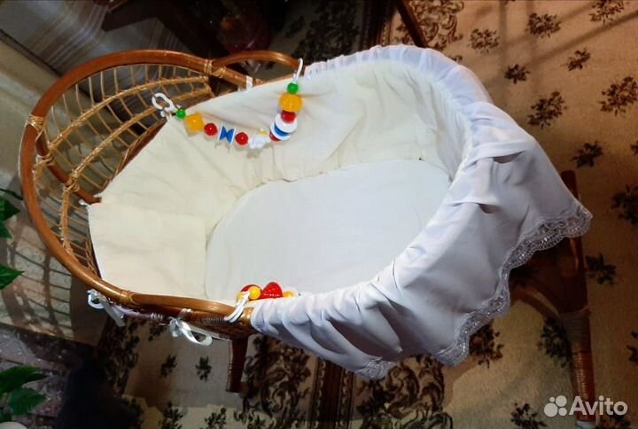 Люлька-колыбель плетёная