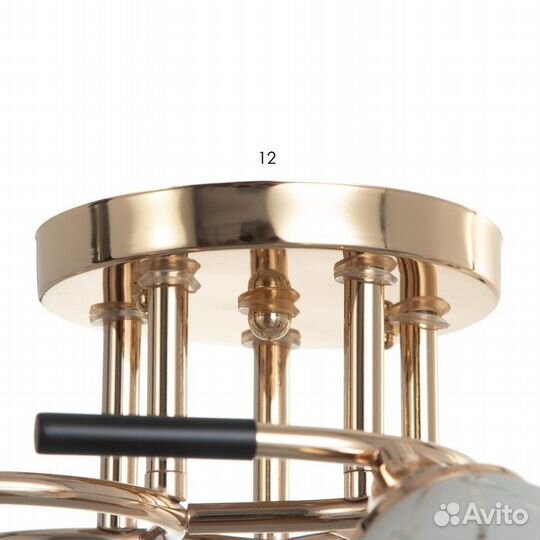 Люстра 'Луиза' 5х60Вт Е27 золото 55х55х24см