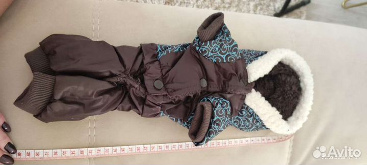 Тёплый зимний комбез для мелких пород собачек