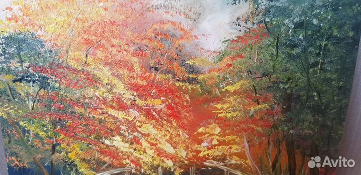 Картина маслом Пейзаж Осень