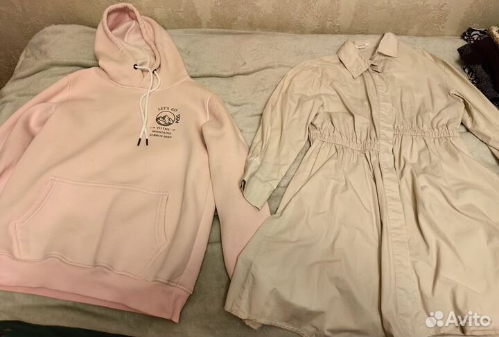 Женские вещи пакетом (платья, кофта, брюки) 44 46