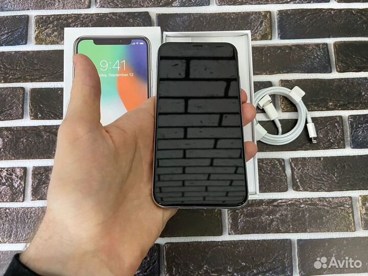 iPhone X 256 gb silver 105