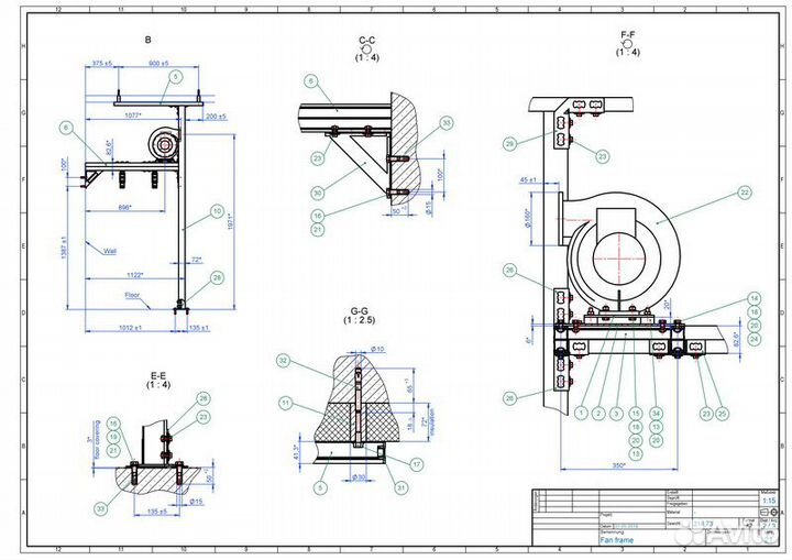 Чертежи по стандартам ISO, DIN на ин. языках