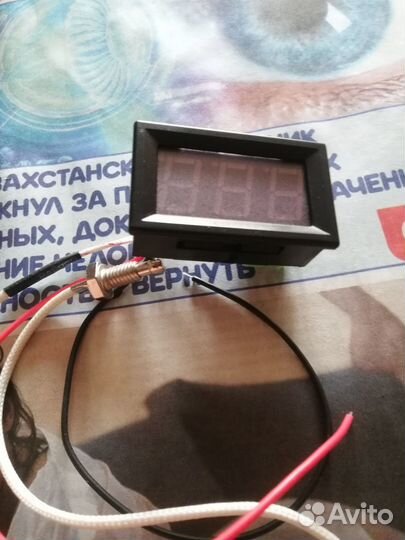 Термометр электронный -30+ 800 градусов 12 вольт