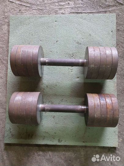 Гантели, много разных