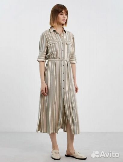 Платье лен 48 размер