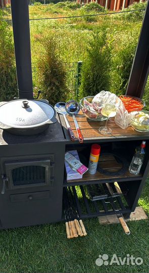 Мангальная зона из металла