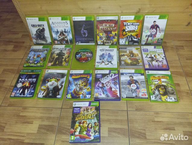 Xbox 360 и PlayStation 3 диски и Kinect