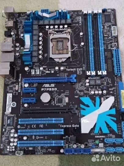 Материнская плата с процессором 1156