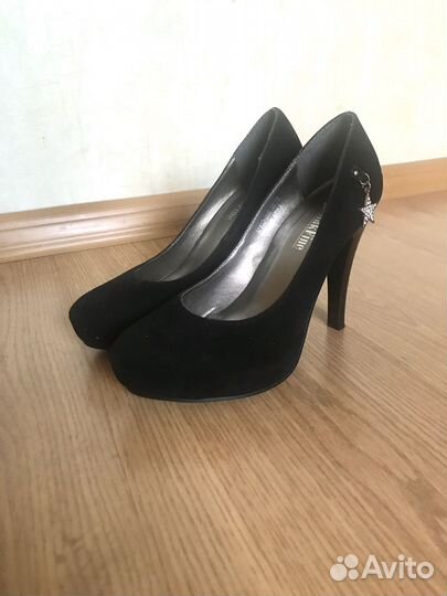 Туфли велюровые женские 35