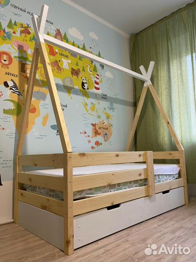 Кроватка из массива Вигвам