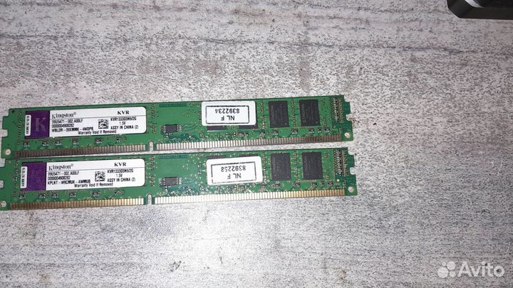 Оперативная память ddr3 2x2gb