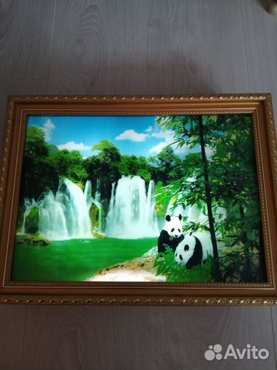 Картина в рамке с подсветкой