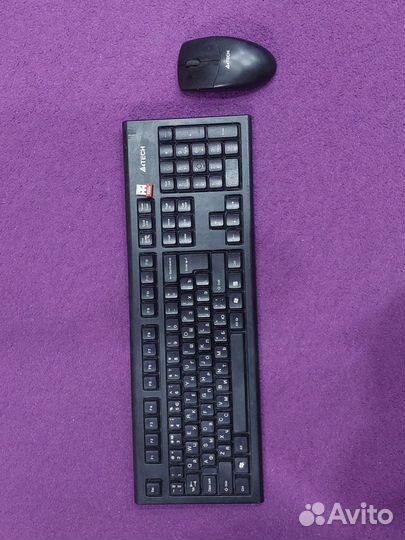 Беспроводная клавиатура и мышь a4tech