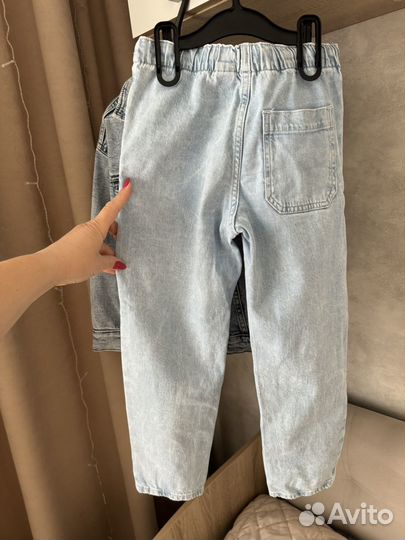 Джинсовая куртка h&m 128