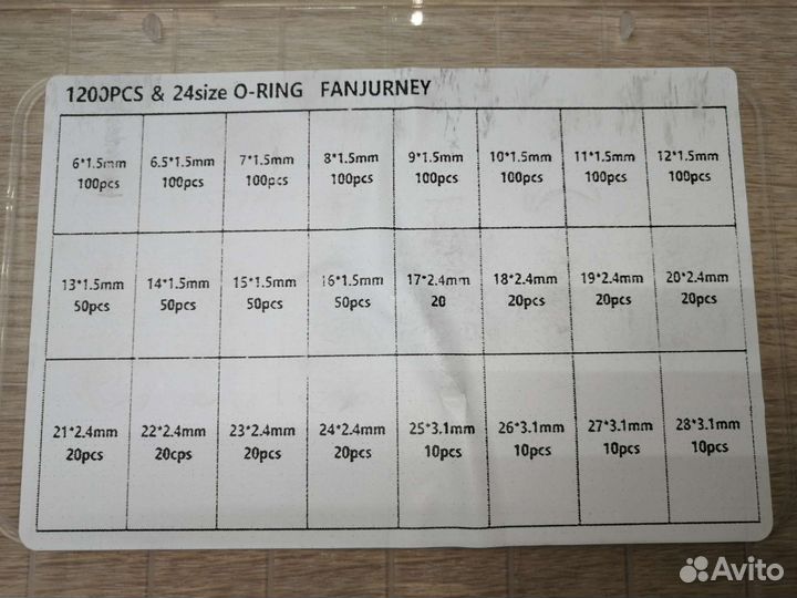 Набор резиновых колец