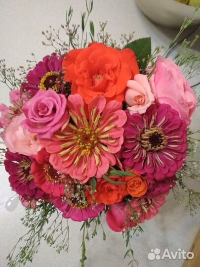 Букеты из садовых цветов
