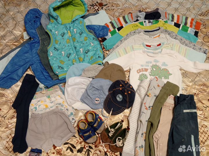 Вещи пакетом на мальчика 74 80