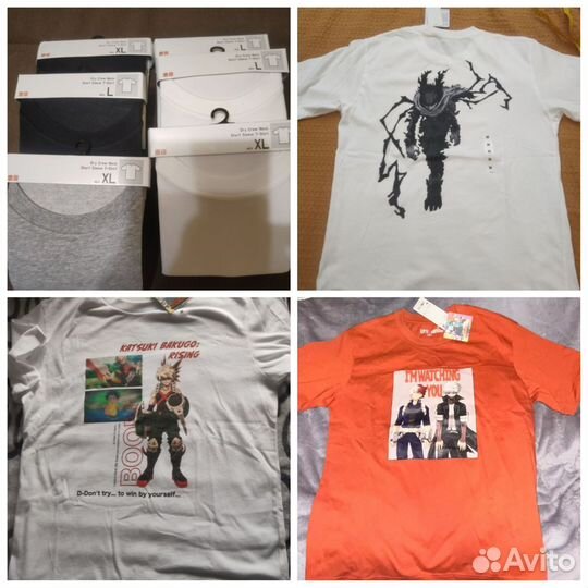 Uniqlo Dry и UT my hero academia с биркой