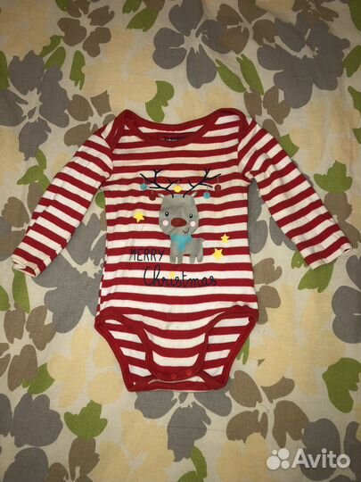 Новогодний костюм деда мороза 75 размер