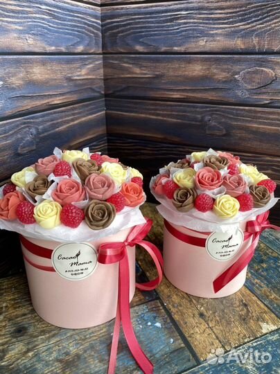 Сладкий букет из шоколадных цветов