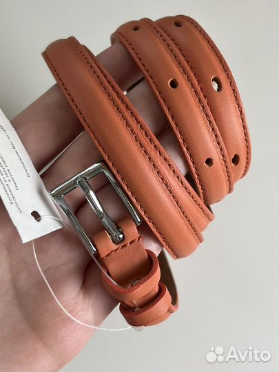 Ремень пояс женский, натуральная кожа