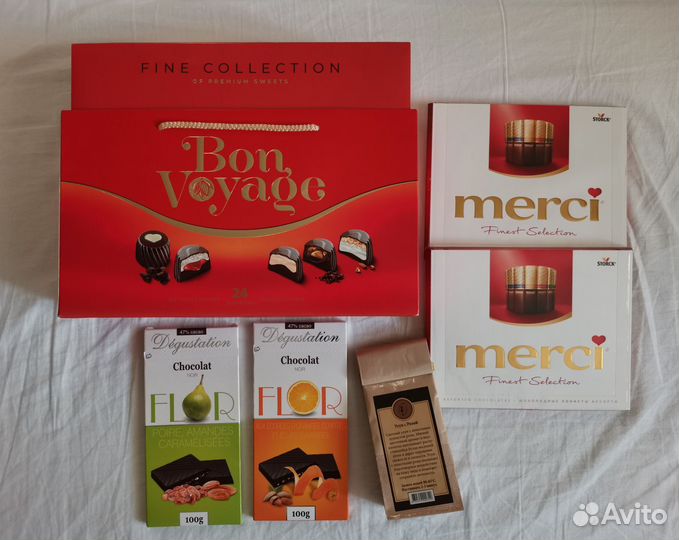 Конфеты в коробках, шоколад