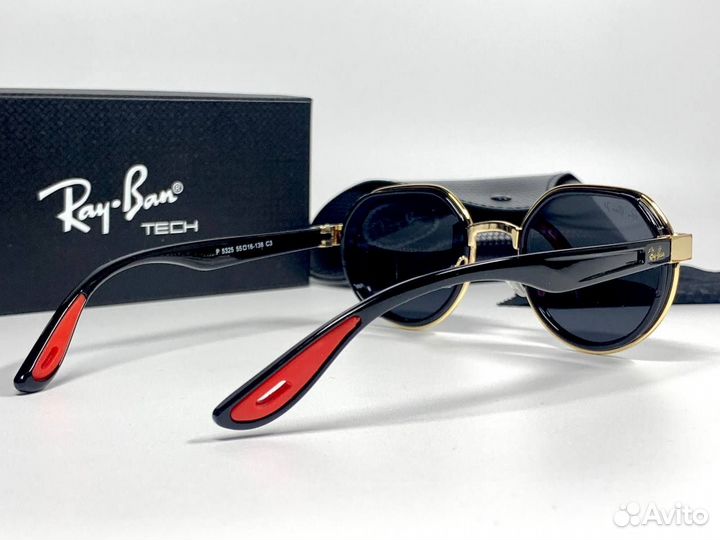 Очки Ray Ban Ferrari золотистые