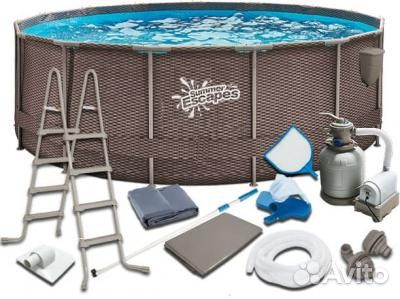 P20-1248-S Рolygroup Бассейн Ротанг 366х122 10685л