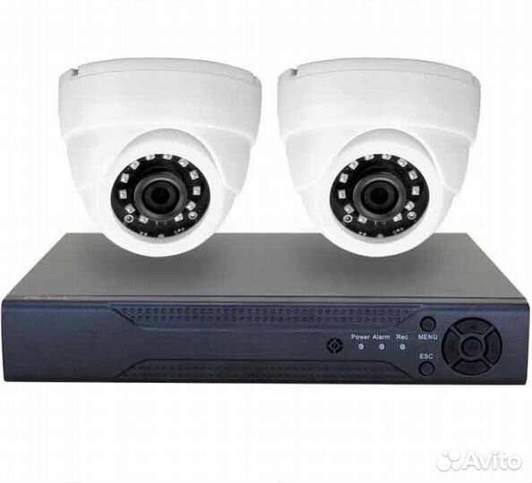 Комплект на 2 внутренние цифровые видеокамеры IP