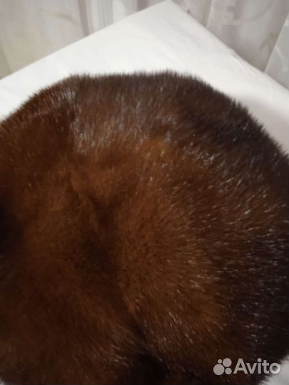 Берет женский норковый мягкий